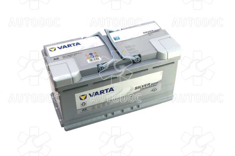 Аккумулятор   95Ah-12v VARTA Silver Dynamic AGM (A5) (353х175х190),R,EN850. Фото 1