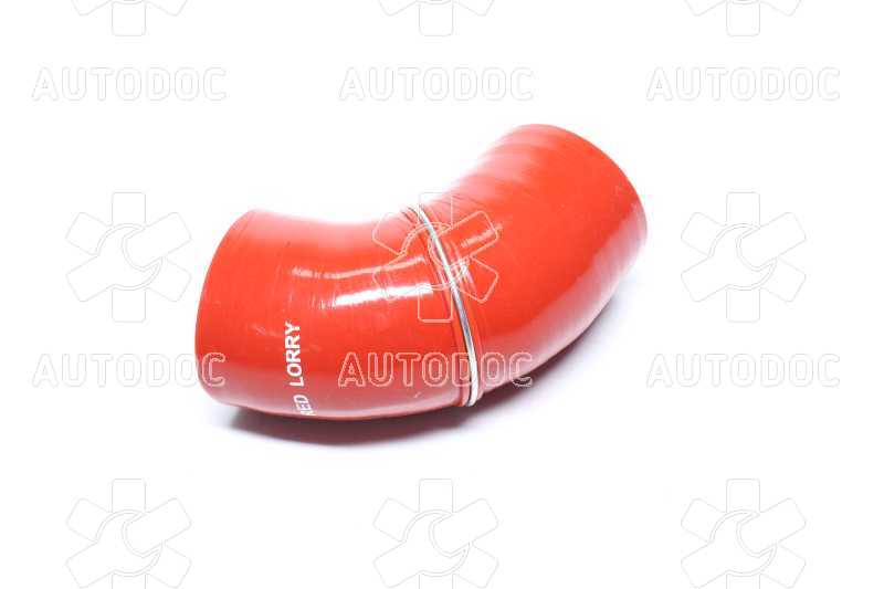 Патрубок повітряного фільтра КАМАЗ кутовий (СИЛІКОН червоний, D=68 мм, L=80х80 мм). Фото 3
