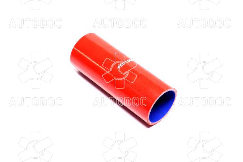 Патрубок радиатора нижний Супер МАЗ (СИЛИКОН красный, D=60 мм., L=180 мм.). Фото 1