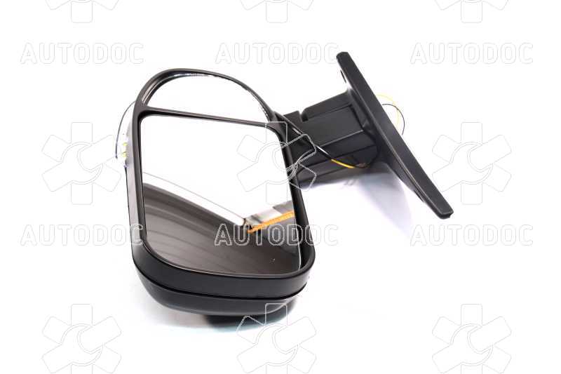 Зеркало боковое с поворотником правое нового образца ГАЗ 3302 черное, глянец <ДК>. Фото 2