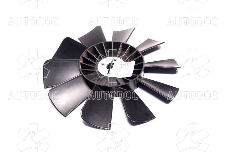Вентилятор системы охлаждения ГАЗ3302 (10 лопастей, с пластиной, пластик). Фото 4