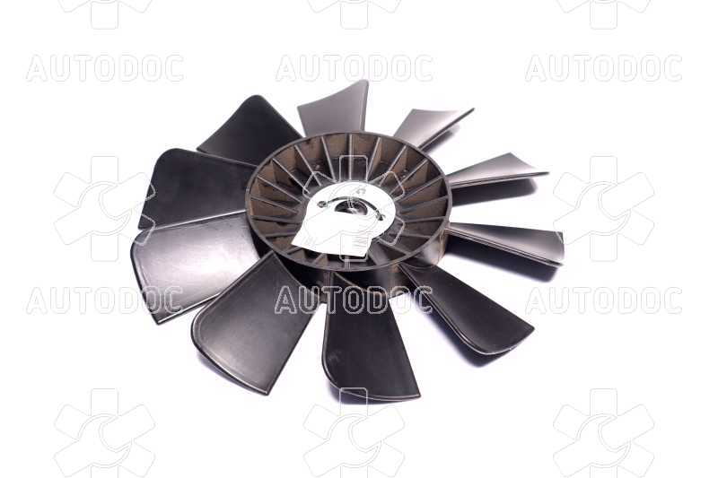 Вентилятор системы охлаждения ГАЗ3302 (10 лопастей, с пластиной, пластик). Фото 5