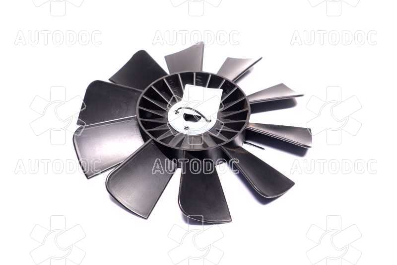 Вентилятор системы охлаждения ГАЗ3302 (10 лопастей, с пластиной, пластик). Фото 2