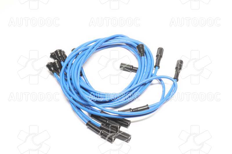 Провода зажигания ЗИЛ 130, ПАЗ (EPDM КАУЧУК синие, D провода=7 мм) (DETALKA). Фото 1