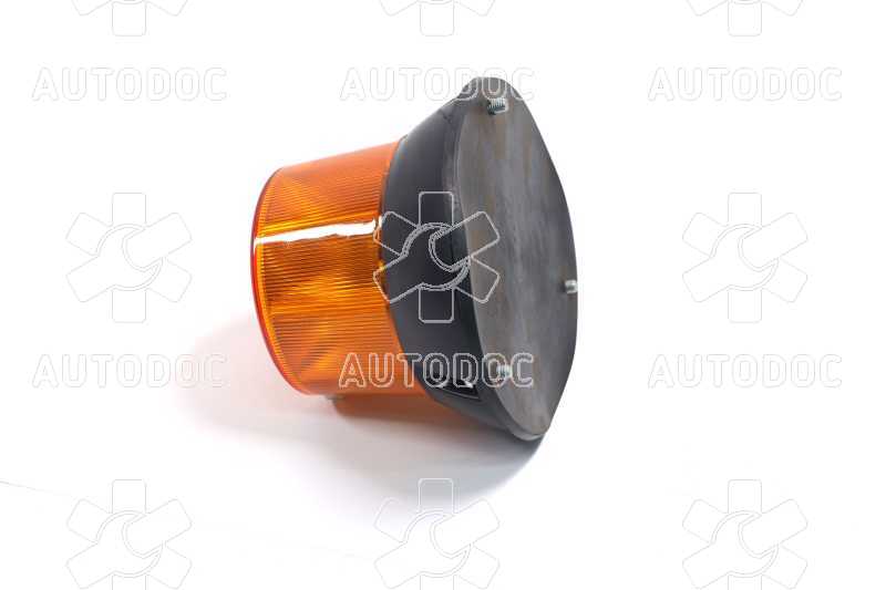 Маяк проблесковый оранжевый LED, 12/24V, 150*104,5mm, 1 режим, винты М6 (Руслан-Комплект). Фото 4