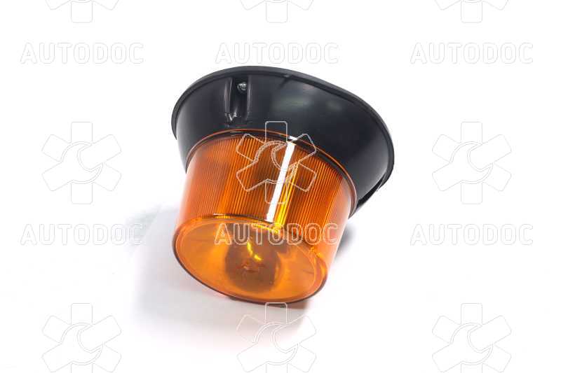 Маяк проблесковый оранжевый LED, 12/24V, 150*104,5mm, 1 режим, винты М6 (Руслан-Комплект). Фото 2