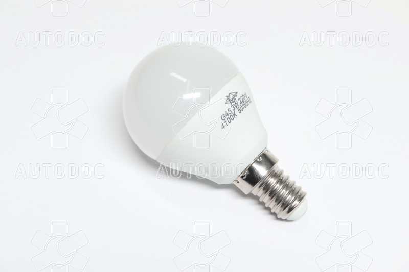 Лампа светодиодная 220V, E14, 3W, 4100K, G45 (Квант). Фото 1