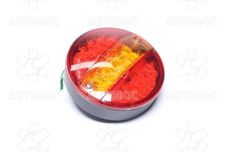 Фонарь задний круглый LED (красный-желтый) с указателем поворота (TEMPEST). Фото 1