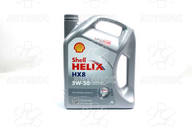 Масло моторное SHELL Helix HX8 SAE 5W-30 SN/CF (Канистра 4л). Фото 1