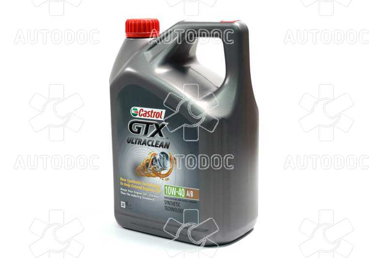 Масло моторное Castrol GTX ULTRA CLEAN 10W-40 A3/B4 (Канистра 4л). Фото 10