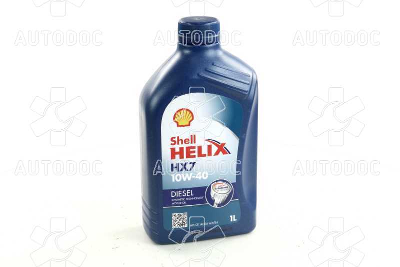 Масло моторное SHELL Helix Diesel HX7 SAE 10W-40 CF (Канистра 1л). Фото 2