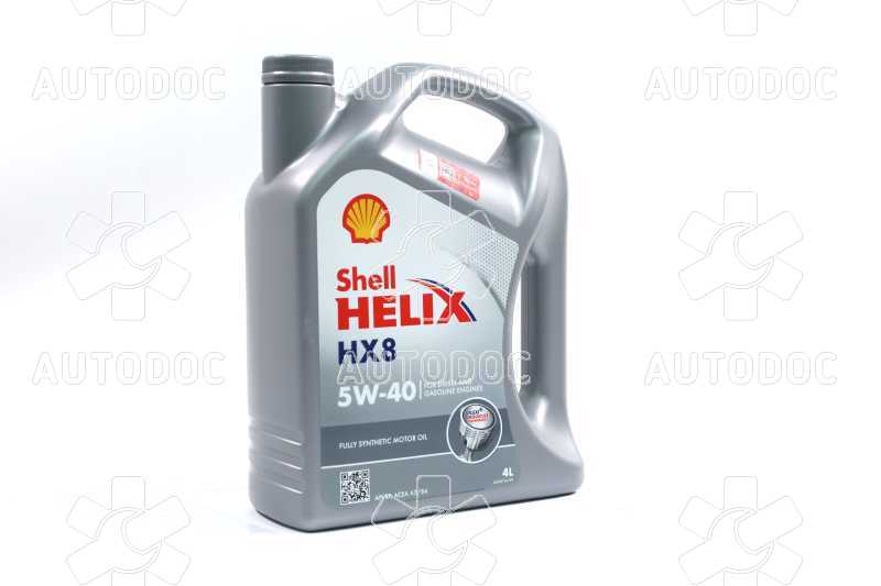 Масло моторное SHELL Helix HX8 SAE 5W-40 SN/CF (Канистра 4л). Фото 10