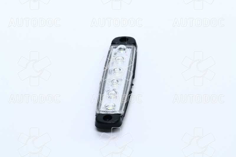 Фонарь габаритный 12/24V LED белый (6 диодов, 1ряд) (TEMPEST). Фото 4