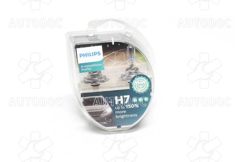 Лампа накаливания H7 X-tremeVision Pro150 +150 12V 55W PX26d (комплект) (пр-во Philips). Фото 6