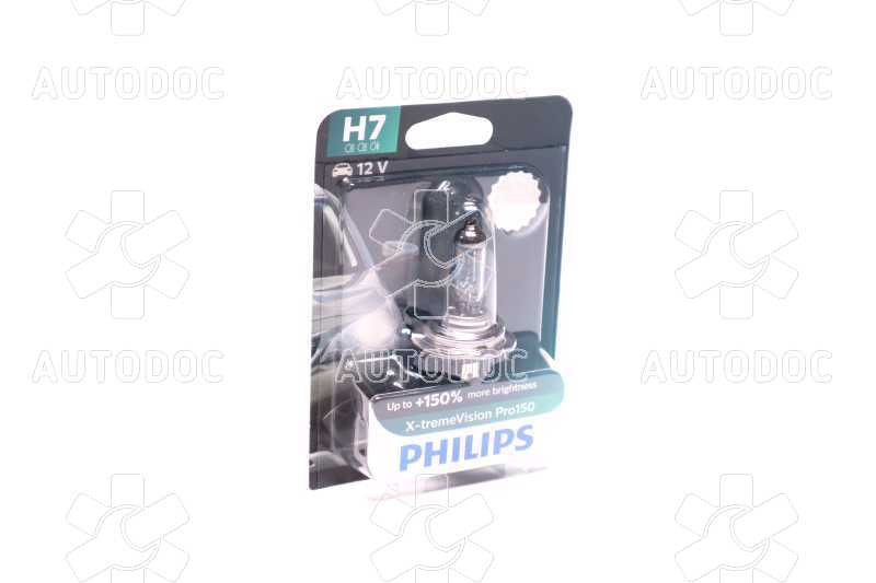Лампа накаливания H7 X-tremeVision Pro150 +150 12V 55W PX26d (пр-во Philips). Фото 6