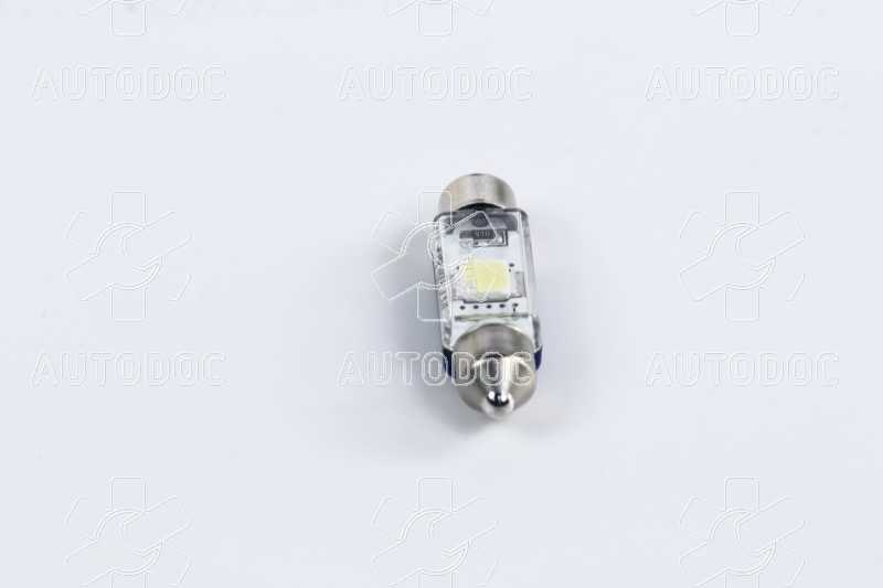 Лампа вспомогательного освещения T10,5x38 12V SV8.5-8 (10,5x38) BlueVision LED 6 000 K (пр-во Philips). Фото 2