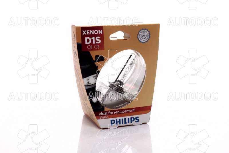 Лампа ксеноновая D1S Vision 85В, 35Вт, PK32d-2 4600К (пр-во Philips). Фото 1