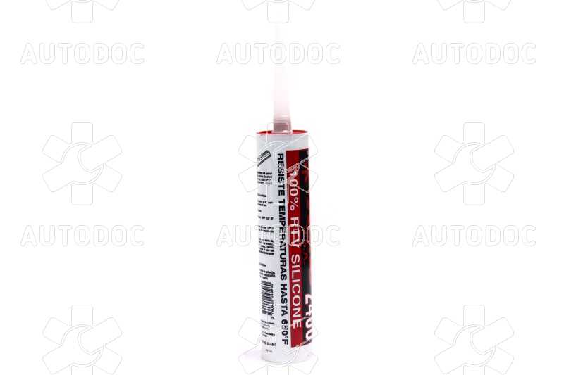 Герметик силіконовий прокладок високотемпературний червоний картридж, 310 гр. ABRO. Фото 3