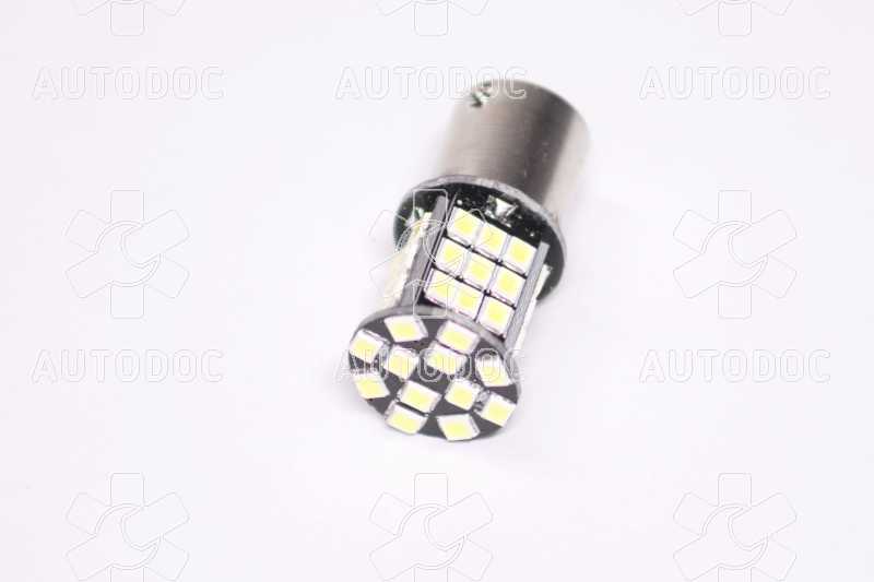 Лампа LED  указателей поворотов и стоп-сигналов 12V BA15S 48SMD WHITE<TEMPEST>. Фото 3