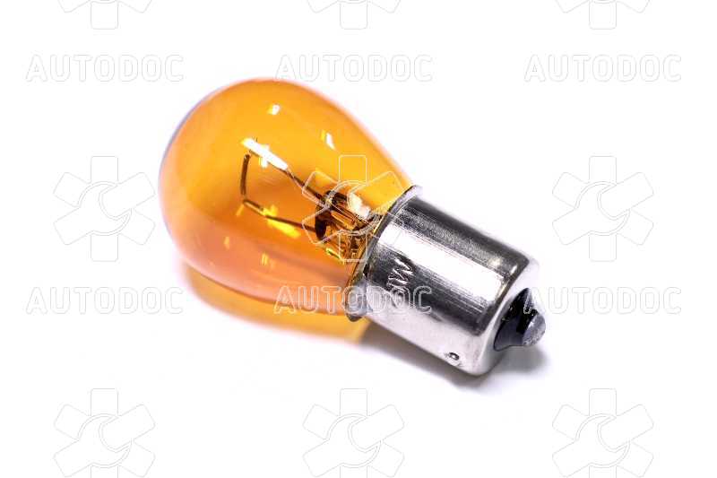 Лампа указателей поворотов и стоп-сигналов оранж. BA15s Amber 12V P21W <Tempest>. Фото 1