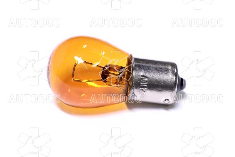 Лампа указателей поворотов и стоп-сигналов оранж. BA15s Amber 12V P21W <Tempest>. Фото 14