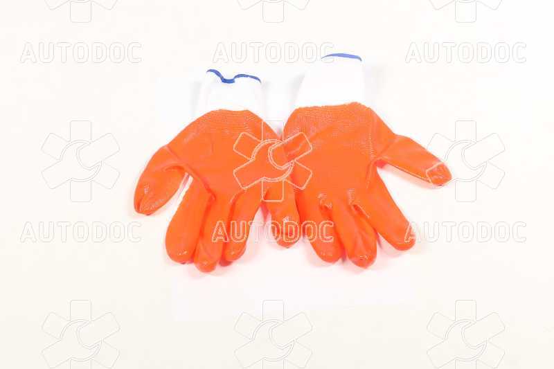 Перчатки рабочие прорезиненные  нейлон  повышенной прочности <ДК>. Фото 5