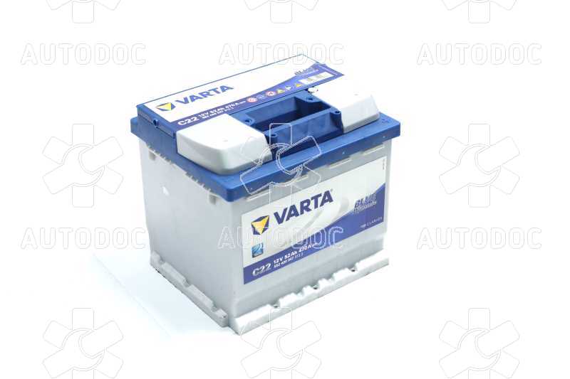 Аккумулятор   52Ah-12v VARTA ВD(C22) (207x175x190),R,EN470. Фото 1