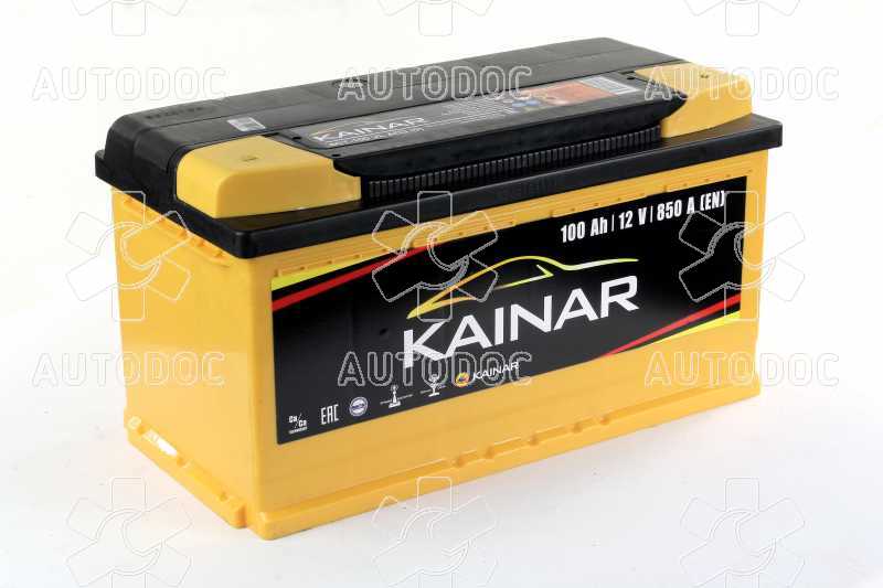 Аккумулятор  100Ah-12v KAINAR (353х175х190),R,EN850. Фото 1