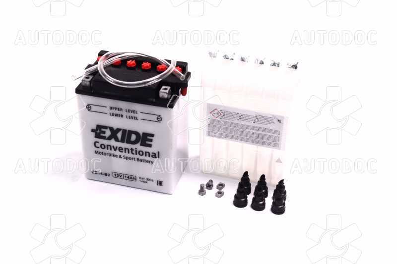 Аккумулятор   14Ah-12v Exide (EB14-B2) (134х89х166) L, EN145. Фото 10