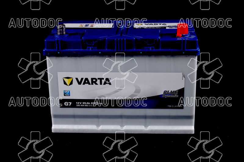Аккумулятор   95Ah-12v VARTA BD(G7) (306х173х225),R,EN830 Азия !КАТ. -10%. Фото 6