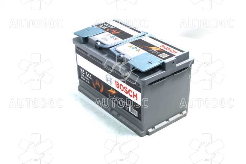 Аккумулятор   80Ah-12v BOSCH AGM (S5A11) (315x175x190),R,EN800. Фото 3
