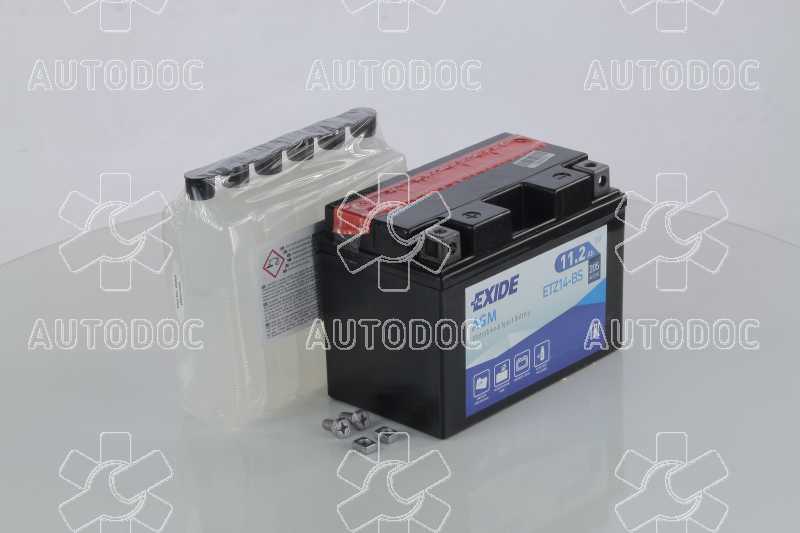 Аккумулятор   11,2Ah-12v Exide AGM (ETZ14-BS) (150х87х110) L, EN205. Фото 2