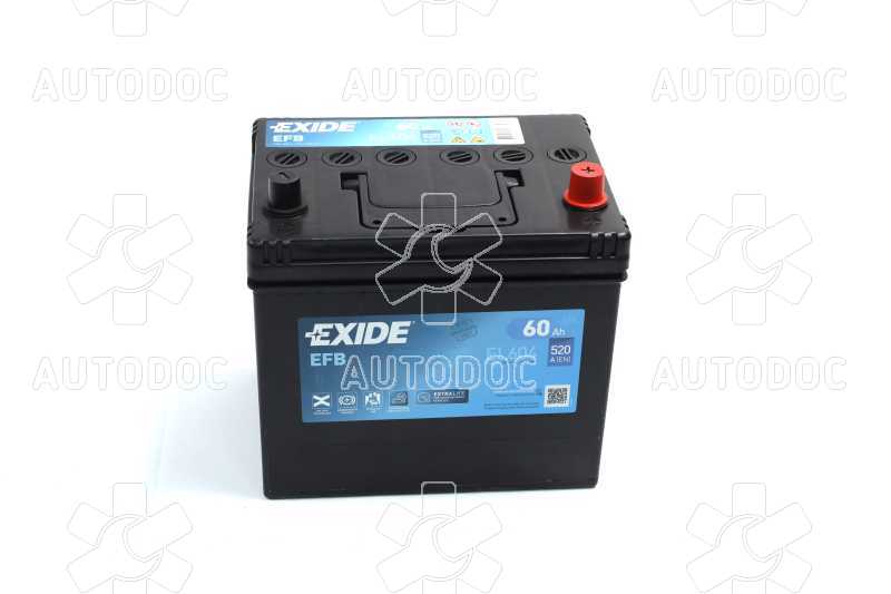 Аккумулятор   60Ah-12v Exide START-STOP EFB (230х173х222),R,EN520 Азия. Фото 10