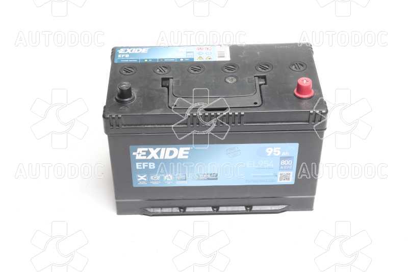 Аккумулятор   95Ah-12v Exide EFB (306х173х222),R,EN800 Азия. Фото 5