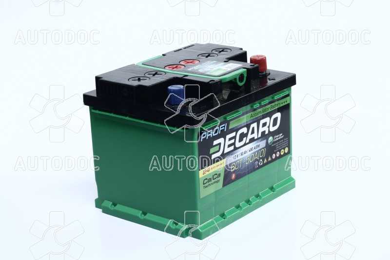 Аккумулятор   50Ah-12v DECARO PROFI (207x175x175),R,EN480. Фото 2