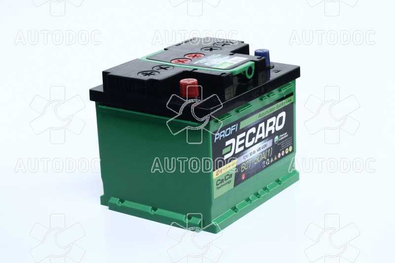 Аккумулятор   50Ah-12v DECARO PROFI (207x175x175),L,EN480. Фото 2