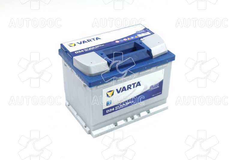 Аккумулятор   60Ah-12v VARTA BD(D24) (242х175х190),R,EN540. Фото 1