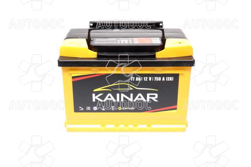 Аккумулятор   77Ah-12v KAINAR (278x175x190),R,EN750. Фото 1