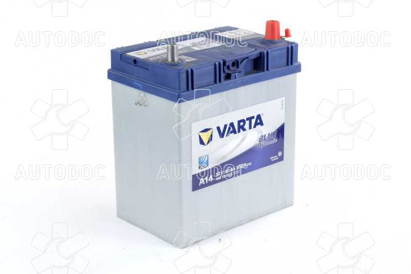 Аккумулятор тонкие клеммы 40Ah-12v VARTA BD (A14) (187х127х227) ,R,EN330. Фото 2