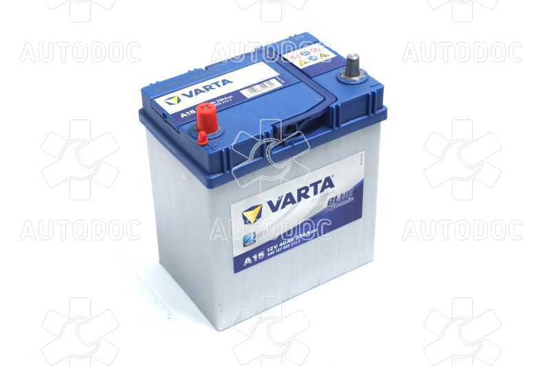 Аккумулятор тонкие клеммы 40Ah-12v VARTA BD (A15) (187х127х227) ,L,EN330. Фото 1