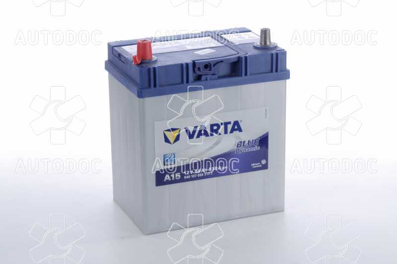 Аккумулятор тонкие клеммы 40Ah-12v VARTA BD (A15) (187х127х227) ,L,EN330. Фото 2