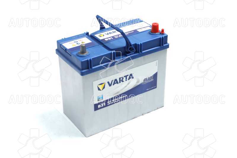 Аккумулятор   45Ah-12v VARTA BD(B31) (238х129х227),R,EN330 Азия тонкие клеммы. Фото 1