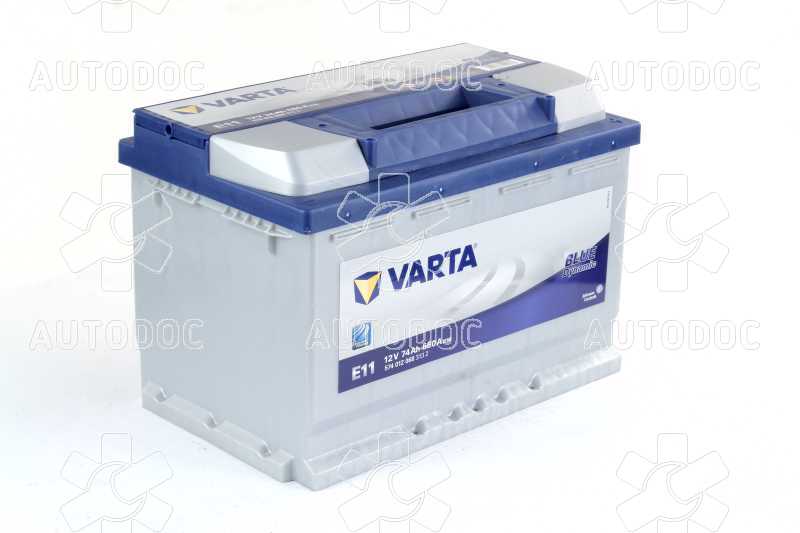 Аккумулятор   74Ah-12v VARTA BD(E11) (278x175x190),R,EN680. Фото 2