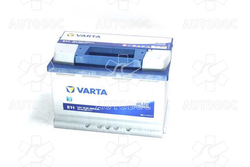 Аккумулятор   74Ah-12v VARTA BD(E11) (278x175x190),R,EN680. Фото 3
