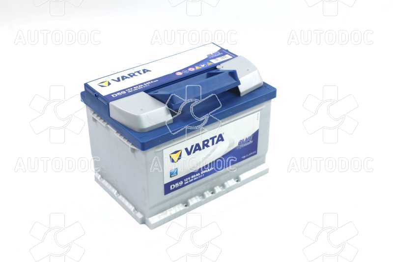 Аккумулятор   60Ah-12v VARTA BD(D59) (242х175х175),R,EN540. Фото 1
