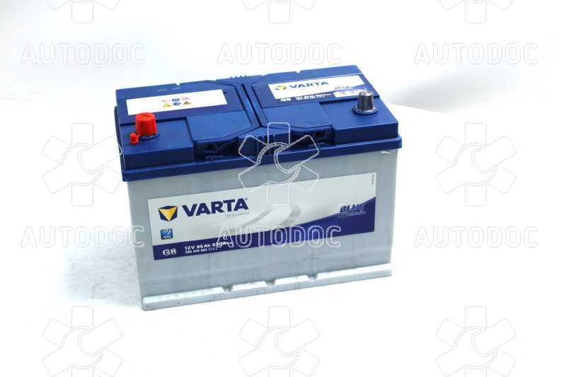 Аккумулятор   95Ah-12v VARTA BD(G8) (306х173х225),L,EN830 Азия. Фото 1