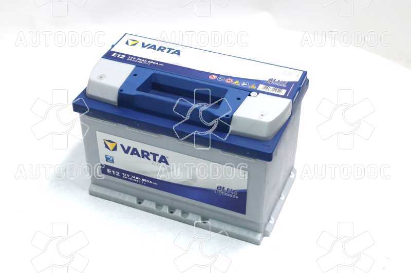 Аккумулятор   74Ah-12v VARTA BD(E12) (278x175x190),L,EN680. Фото 1
