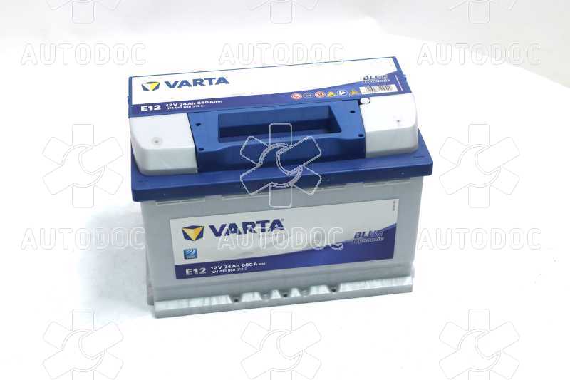 Аккумулятор   74Ah-12v VARTA BD(E12) (278x175x190),L,EN680. Фото 10