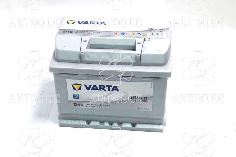Акумулятор 63Ah-12v VARTA SD(D15) (242x175x190),R,EN610. Фото 10