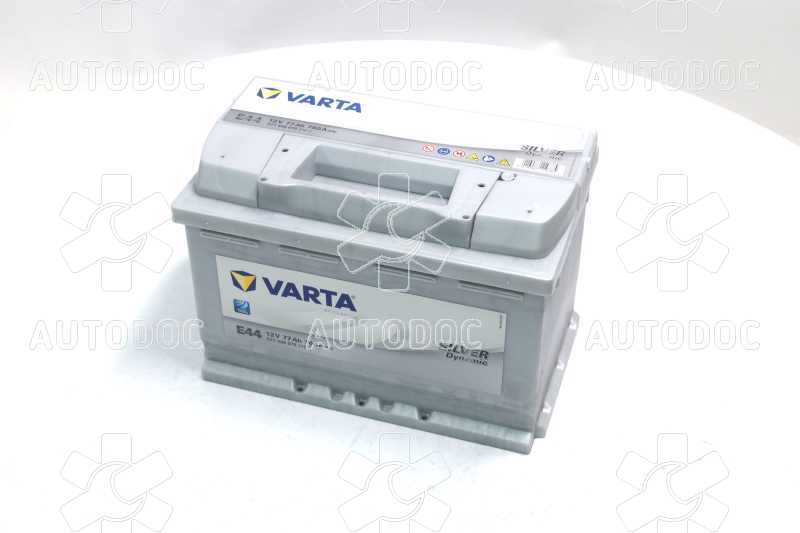Аккумулятор   77Ah-12v VARTA SD(E44) (278х175х190),R,EN780. Фото 3